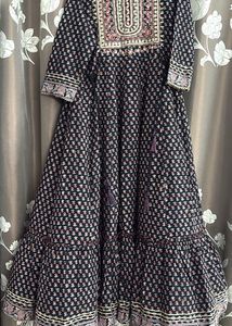 Floral Embroidered Anarkali Kurti