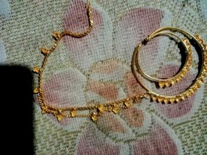 Jewelry Set: Earrings, Necklace &amp; Hair Clip