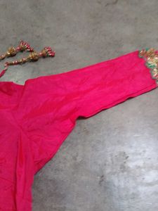 Pink Readymade Saree Blouse