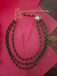 Green Beaded Necklace