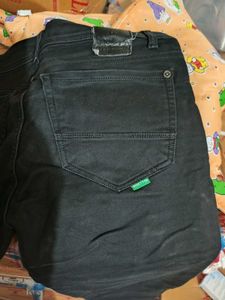 Men United Color of Benetton Black Straight Jeans