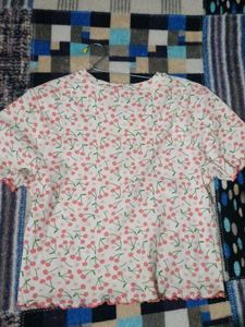Cherry Print Top
