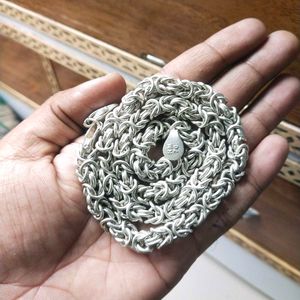 Slightly Used Pure Silver Byzantine Chain 106.390