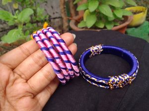 2 Pairs Of Handmade Bangles