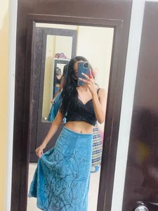 Y2k Velvet Skirt