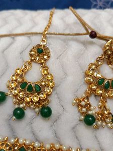 Green &amp; Gold Jewelry Set