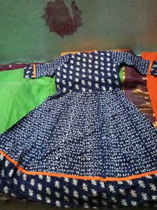 GentlyUsed Ethnic AnarkaliKurti With Chudi+Dupatta