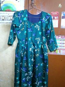Floral Teal Dress