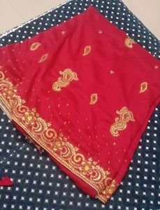 Preloved Red Saree❤️❤️