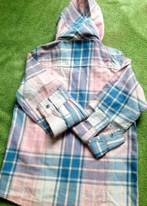 Plaid Hoodie Shirt