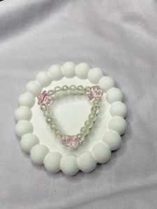 Cute Pink Bear Beaded Bracelet
