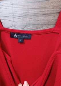 Flared Maroon Dress