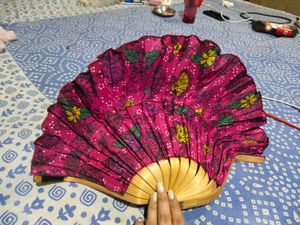Folded Traditional Thai Hand Fan