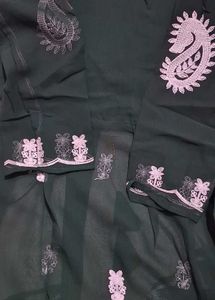 Dark Green Chicken Kari Kurti