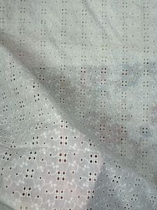 White Pure Cotton Hakoba Fabric