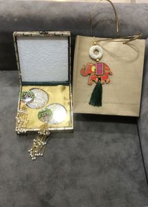 Gift Box With Handcrafted Shubh Labh Hangings