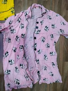 Cute Pajama Set Only Iron Need