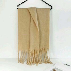 Zara Beige Chunky Scarf