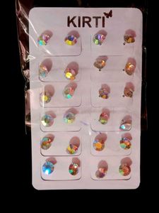 KIRTI Iridescent Stud Earrings