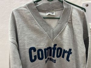 Comfort in Paris V-Neck Sweatshirt