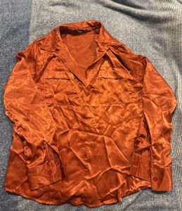 Burnt Orange Button Down