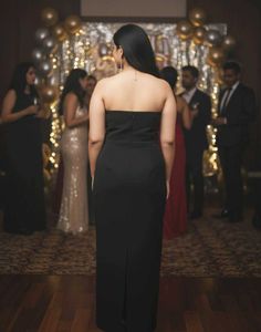 Elegant Black Halter Dress