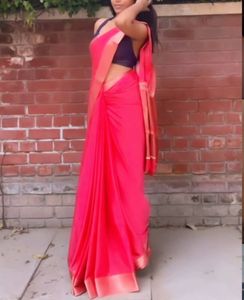 Elegant Pink Saree