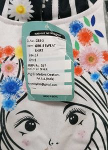 Cute Girl&#39;s Graphic Hoodie