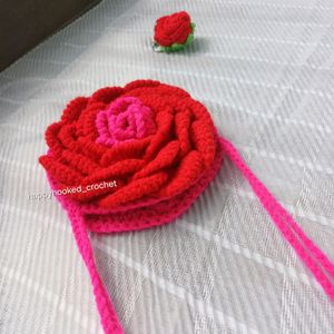 Crochet Rose Sling Bag