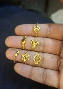 Gold Rings - Set of 10