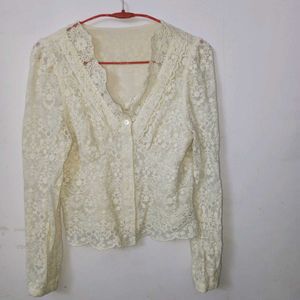 Off White Stylish Top