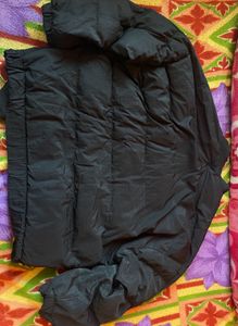 oversized black puffer jacket