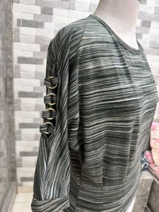 Striped Dolman Sleeve Top
