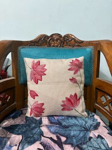 Hand Painted Jute Cushion Covers