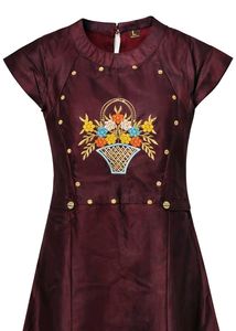 Girls' Elegant Midi Dress