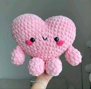 Crochet Heart Plushie