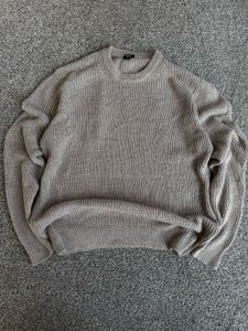 Cozy Grey Knit Sweater