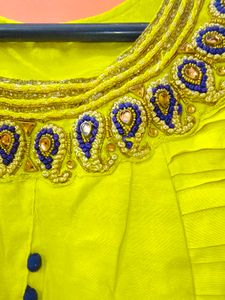 Vibrant Yellow Kurti