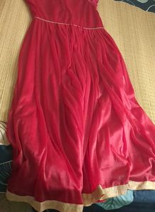 Red &amp; Gold Ethnic Gown