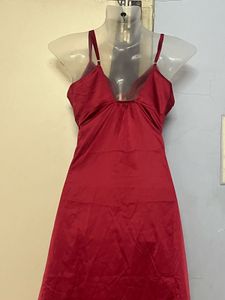 Pintrest Silk Red Party Dress