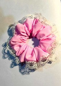 handmade lace scrunchies