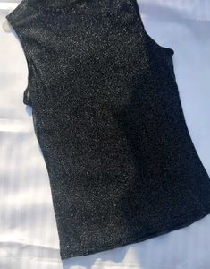 SPARKLE AND SHEER CHIC BLACK TOP 🖤