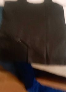 Black Embroidered Tunic Top