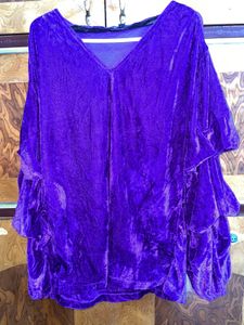 Estonished Purple Velvet Top XXL