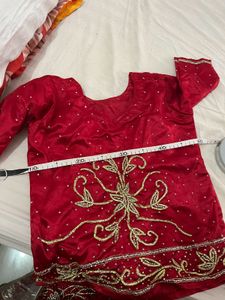 maroon wedding lehenga