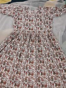 Patterned Fit &amp; Flare Dress