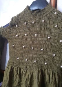 Olive Green Top
