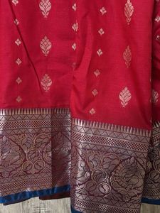 Red Ethnic ready to wear saree