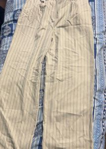 Striped Beige Trousers