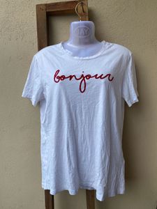 Bonjour White Tee